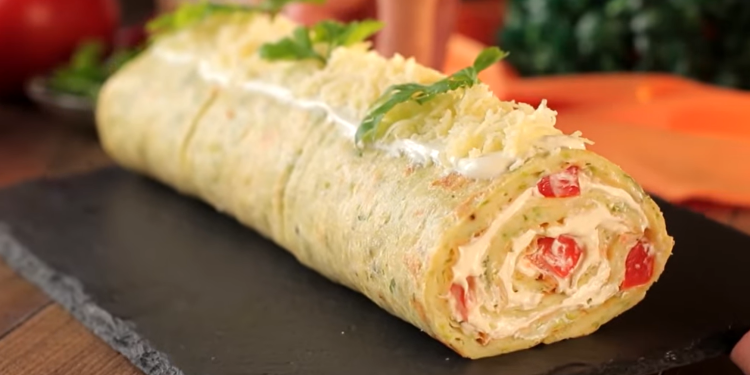 rocambole de abobrinha