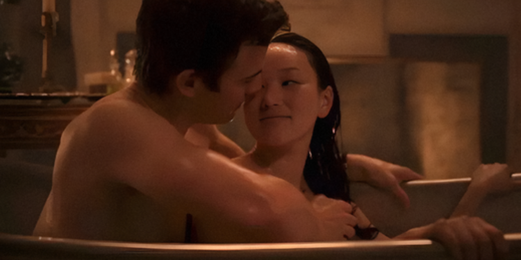 bridgerton cena da banheira