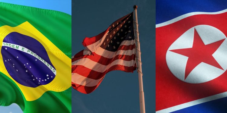 brasil estados unidos coreia do norte