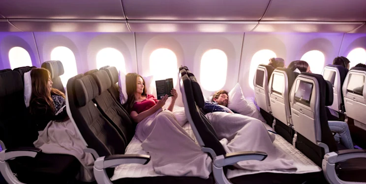 assento-cama avião novo