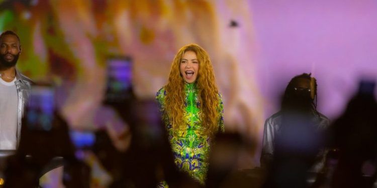 Shakira no Rio (Foto: Rafael Catarcione / Prefeitura do Rio)