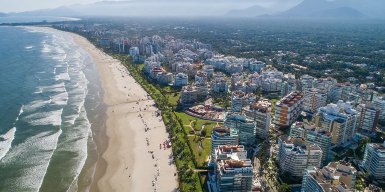 Praia de São Lourenço (Foto: Divulgação/Prefeitura de Bertioga)
