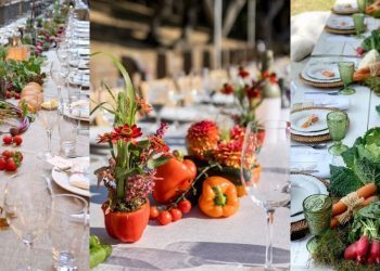 casamento decoração legumes