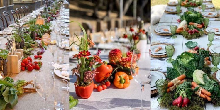 casamento decoração legumes