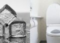 cubos de gelo vaso sanitário