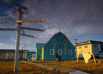 cidade alaska norte frio sol