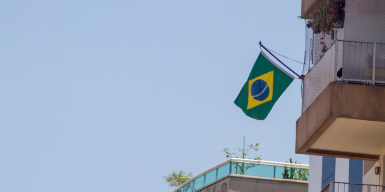 bandeira do brasil sacada
