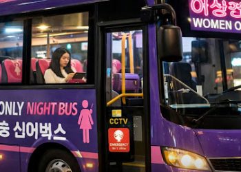 onibus mulheres coreia do sul