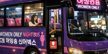 onibus mulheres coreia do sul