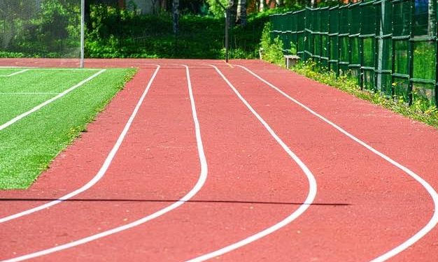 pista de corrida idoso