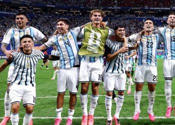 Jogadores da seleção argentina (Foto: Reprodução/Instagram @afaseleccion)