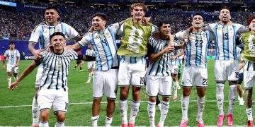 Jogadores da seleção argentina (Foto: Reprodução/Instagram @afaseleccion)
