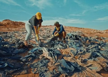 Deserto do Atacama recebe milhões de peças de roupa descartadas (Foto: Divulgação)