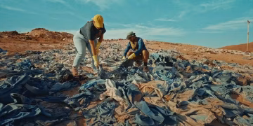 Deserto do Atacama recebe milhões de peças de roupa descartadas (Foto: Divulgação)
