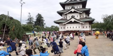 castelo hirosaki japoneses torre
