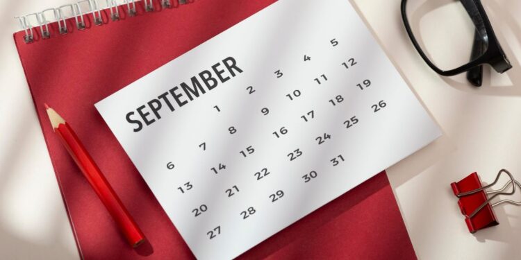 calendário setembro