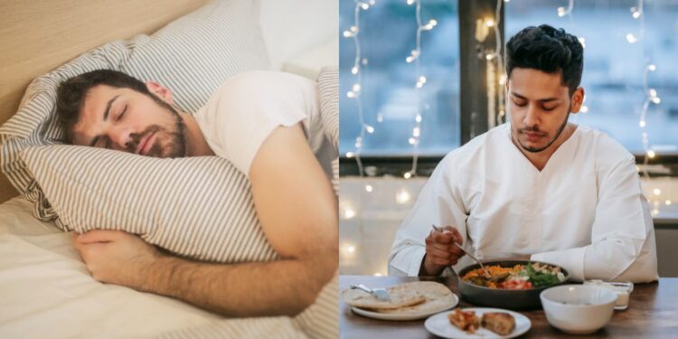 dormir com fome jantar tarde