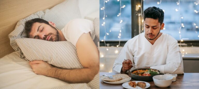 dormir com fome jantar tarde