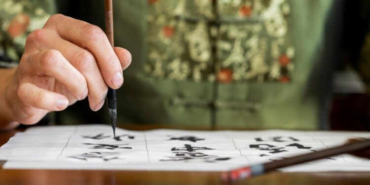 escrita em chinês
