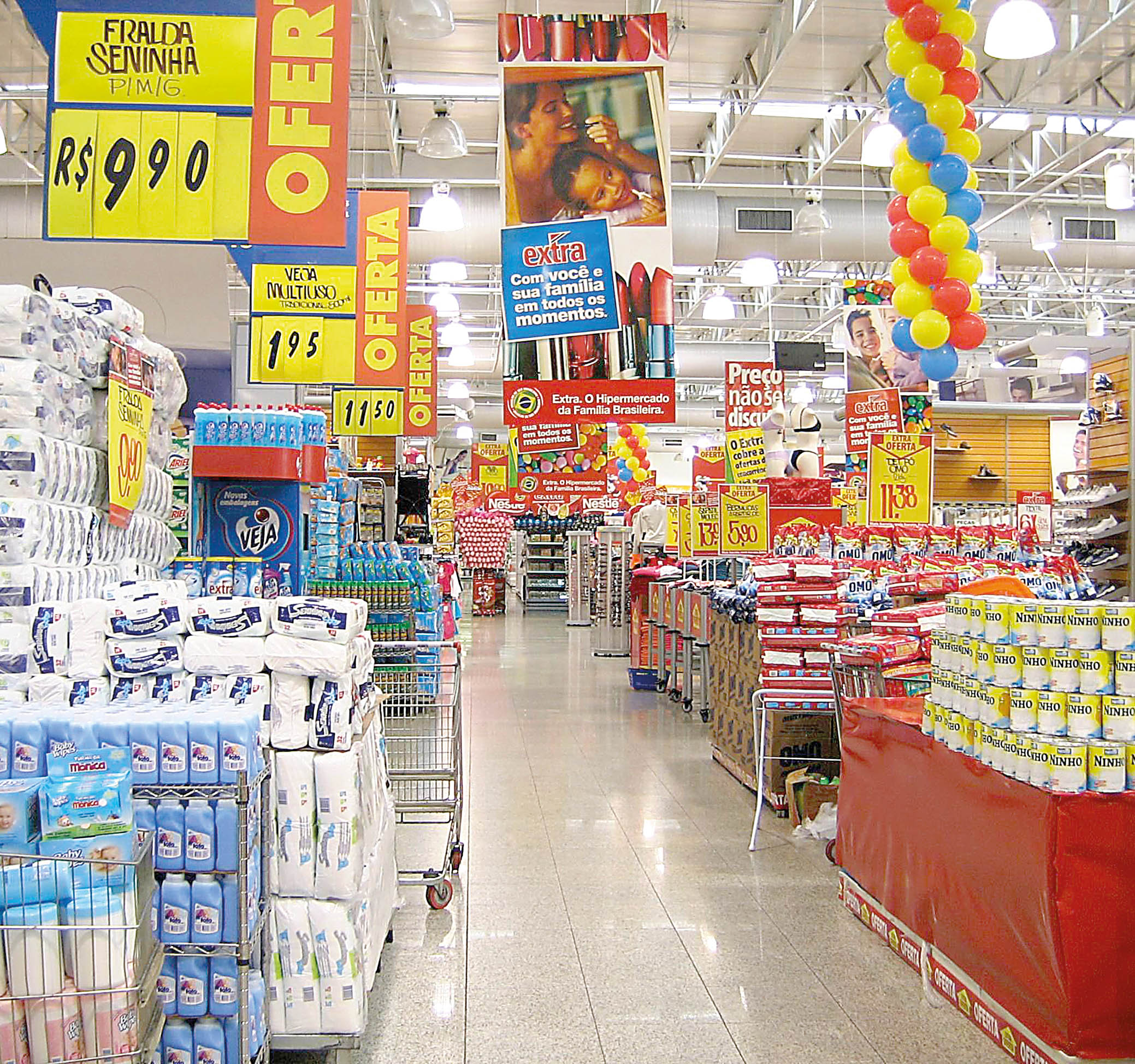 Vendas de supermercados sobem 0,5% em setembro