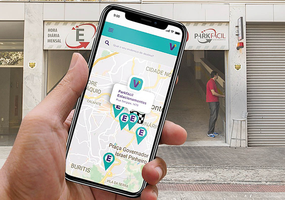 Aplicativo Vagow é alternativa segura à pouca disponibilidade de vagas na cidade - Divulgação