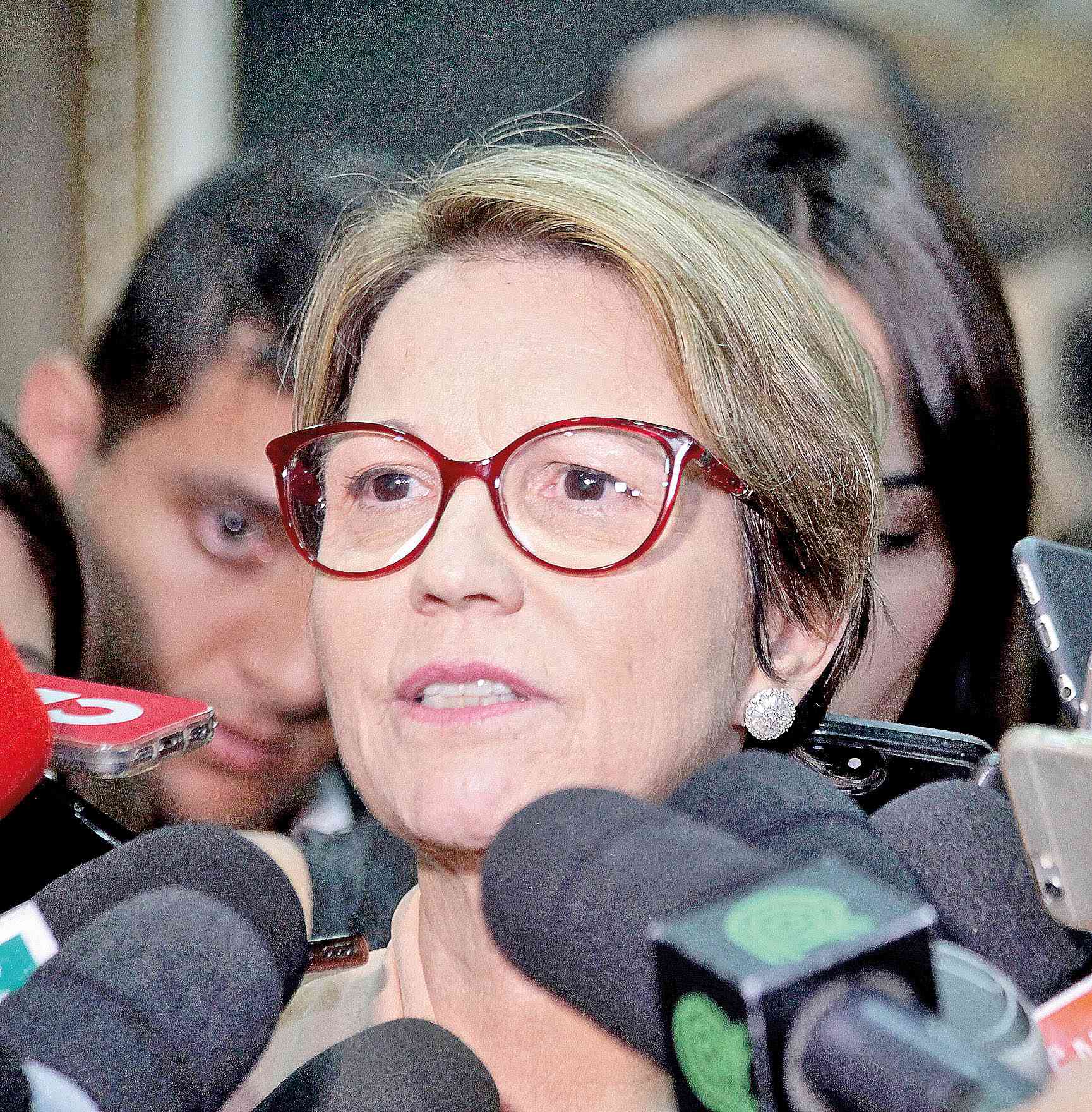 Tereza Cristina participou ontem da colheita nacional de soja, realizada no Paraná - ministra Tereza Cristina