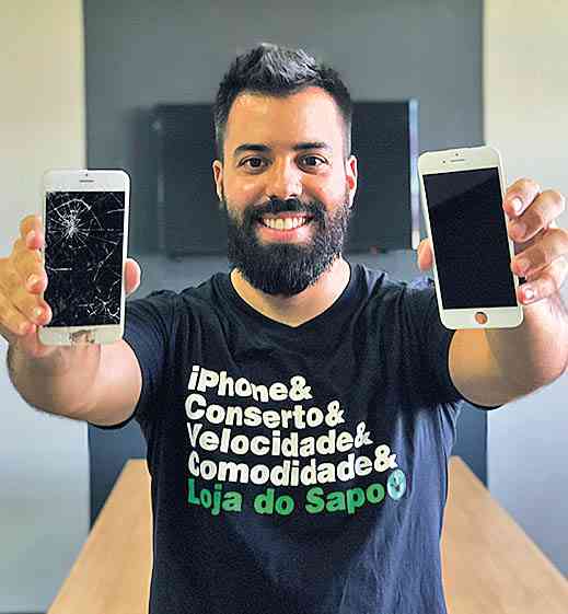 Loja do Sapo é pioneira em Belo Horizonte na troca da tela de iPhone