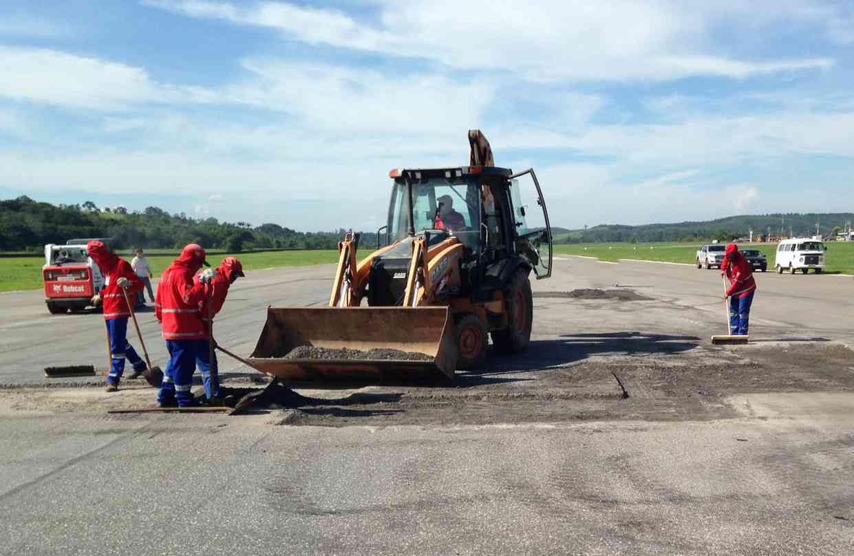 Reparo no Aeroporto de Ipatinga tem início