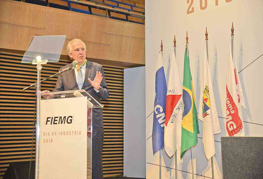 Rubens Menin recebeu a Medalha de Mérito Industrial - Crédito: SEBASTIÃO JACINTO JÚNIOR