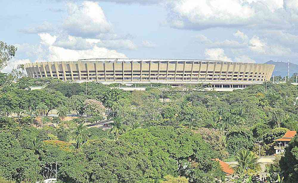 O estádio Magalhães Pinto - o Mineirão -, na Pampulha, vai receber quatro jogos na primeira fase e mais um na semifinal - Crédito: Tomaz Silva/Agência Brasil