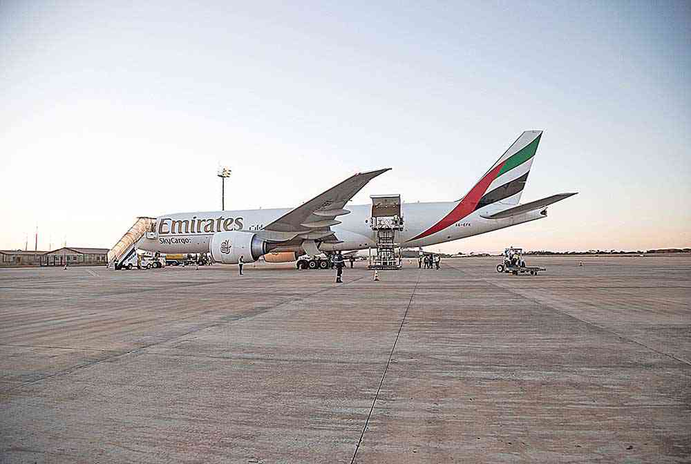 Transporte de cargas aéreas aumenta 6,4% no Estado