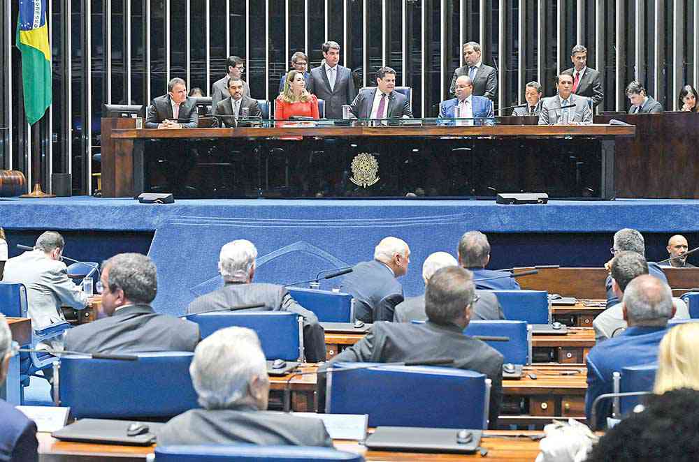 Os senadores aprovaram a PEC 91/2019 em 12 de junho -
Crédito: Marcos Oliveira/Agência Senado