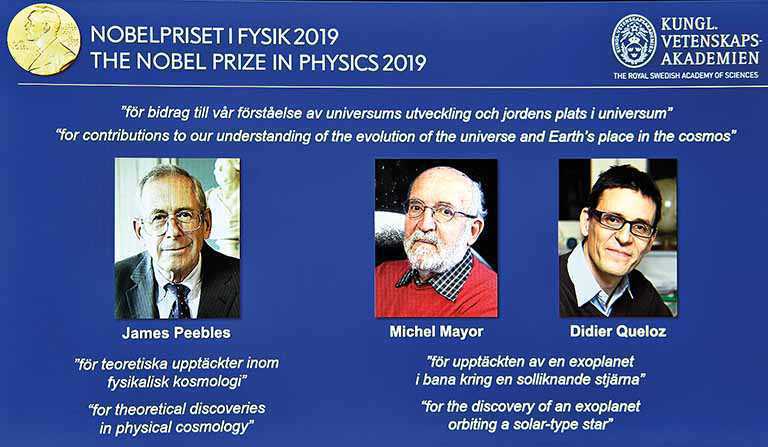 Descobridores de planeta fora do sistema solar levam Nobel