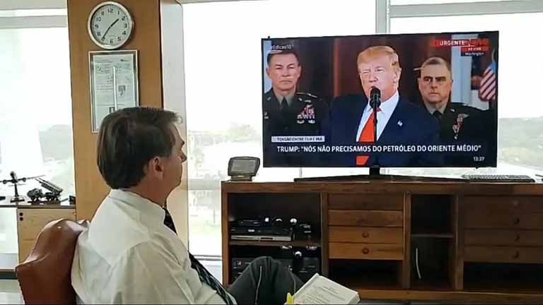 Bolsonaro usa crise entre EUA e Irã para atacar Lula