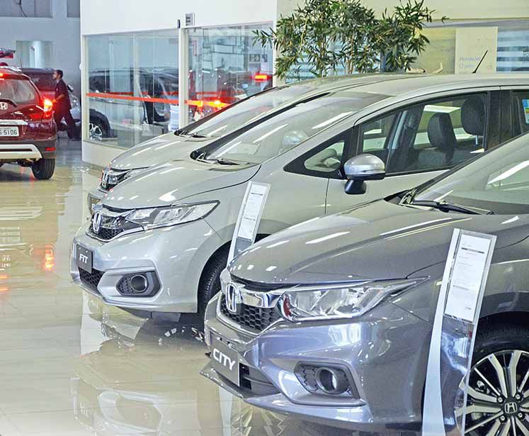 Vendas de veículos crescem 1,48%