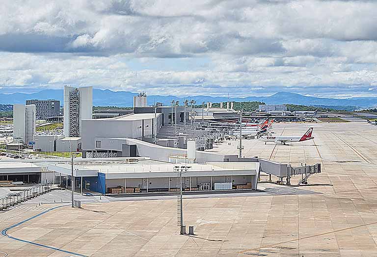 O aeroporto-indústria estimula a internacionalização de empresas mineiras | Crédito: Divulgação