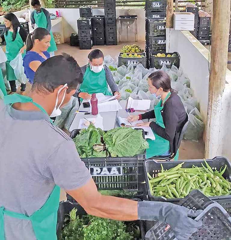 Poder público garante compras de alimentos
