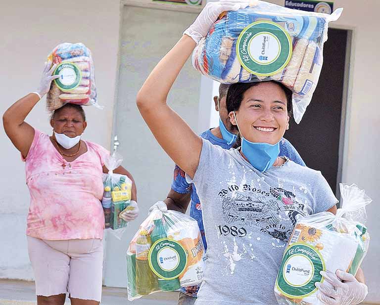 ChildFund Brasil distribuiu 60 toneladas de alimentos e 84 mil itens de higiene