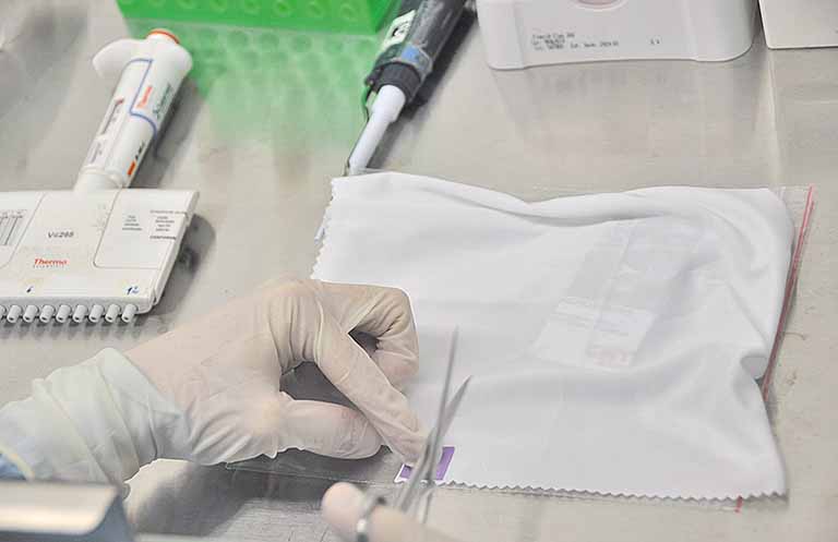 Parceria cria tecido que neutraliza o Covid