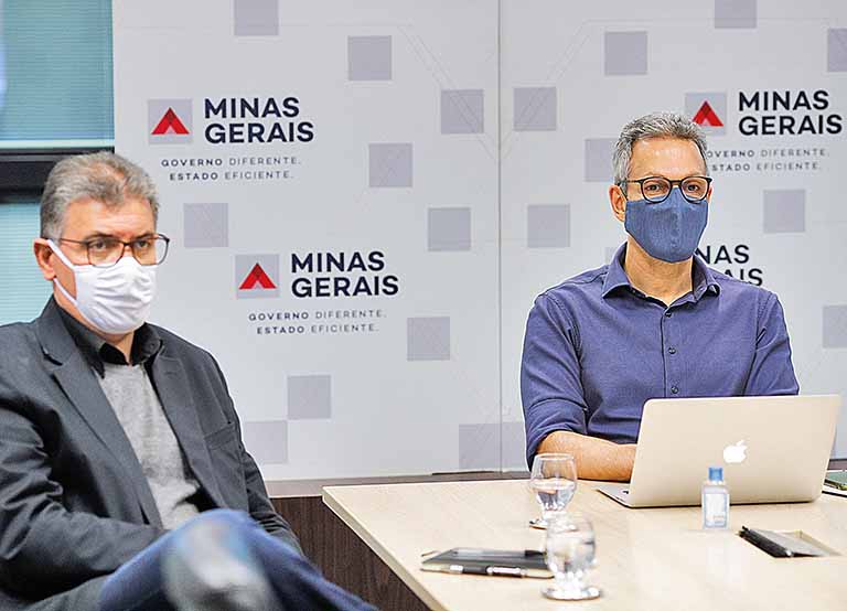 Romeu Zema participa de reunião com Pazuello para discutir vacina contra a Covid-19