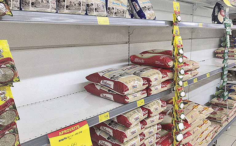 Brasil importará 225 mil toneladas de arroz dos EUA, da Índia e Guiana