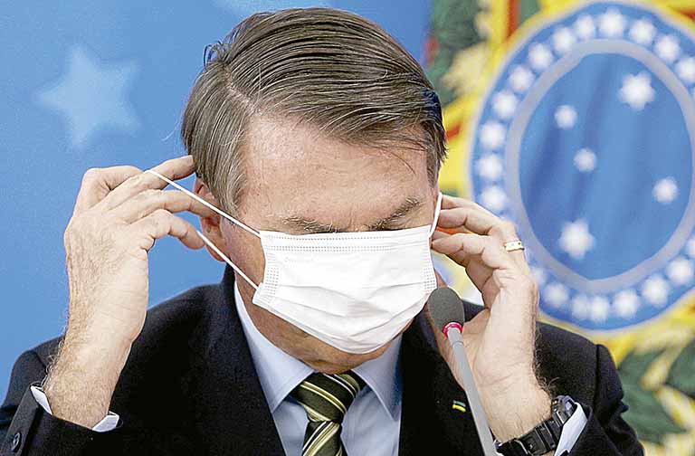 Presidente Jair Bolsonaro em evento no Palácio do Planalto - Crédito:
REUTERS/Adriano Machado