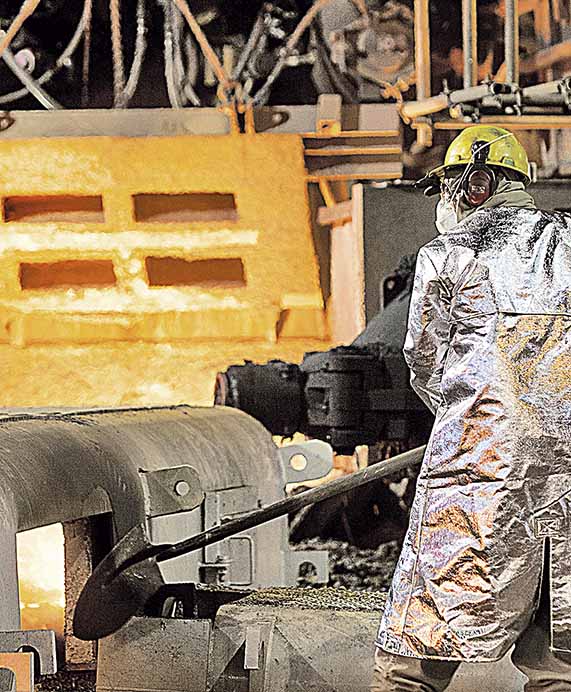 Produção de aço sobe 7,3% no primeiro bimestre