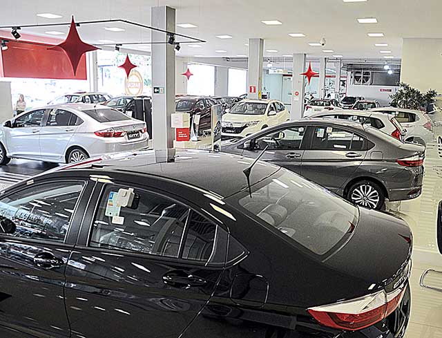 Vendas de veículos caem 16,55% no 1º trimestre em MG