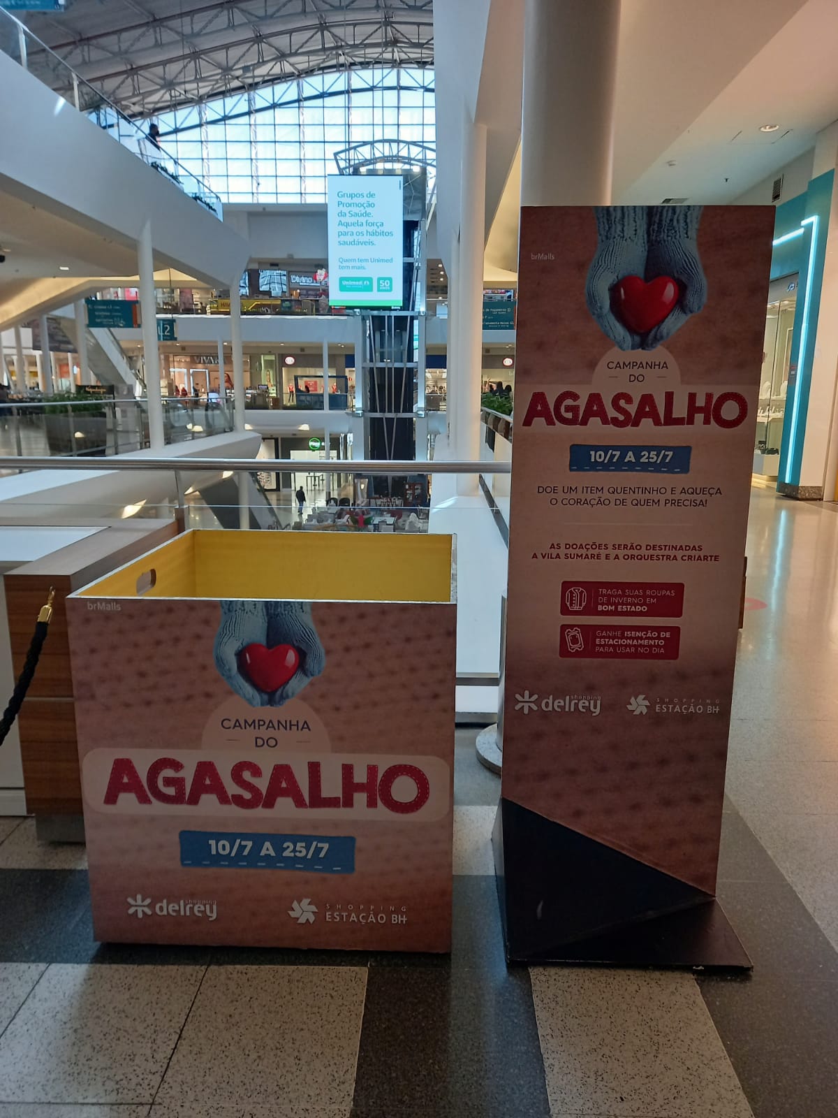 Shoppings de BH promovem campanha de arrecadação de agasalhos