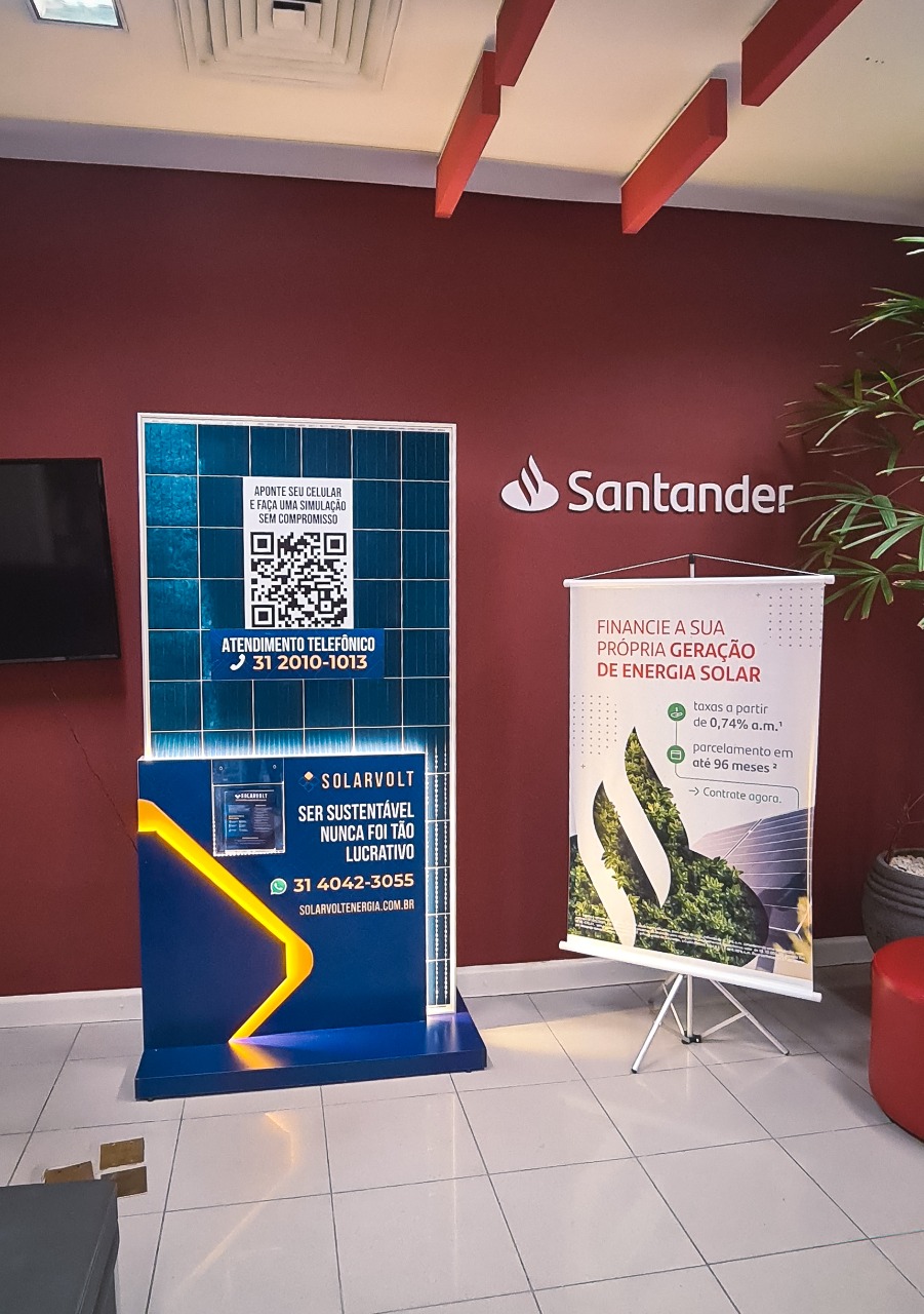 Santander e SolarVolt montam parceria para incentivar uso e instalação de energia solar