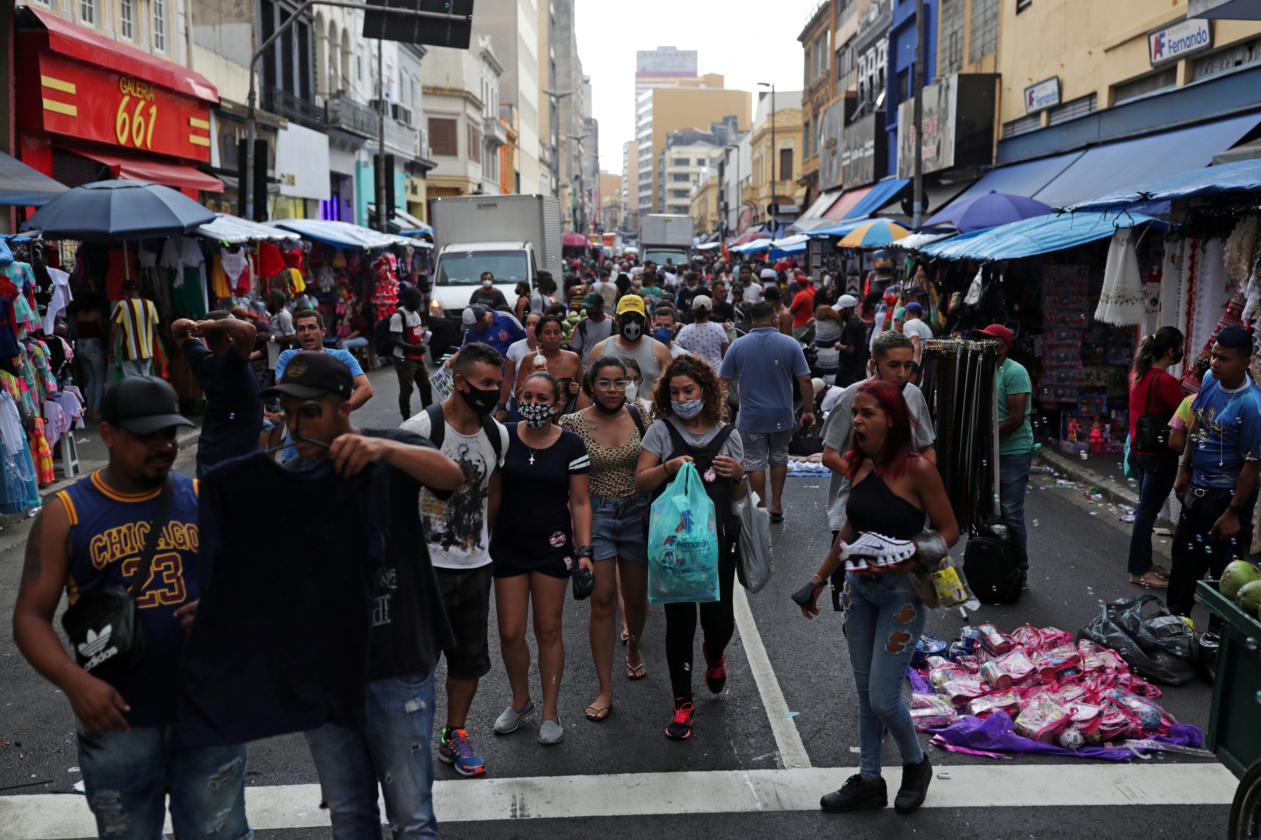 Segundo o IBGE, o PIB está agora no patamar do fim de 2019 e início de 2020, período pré-pandemia. Crédito:
REUTERS/Amanda Perobelli/File Photo