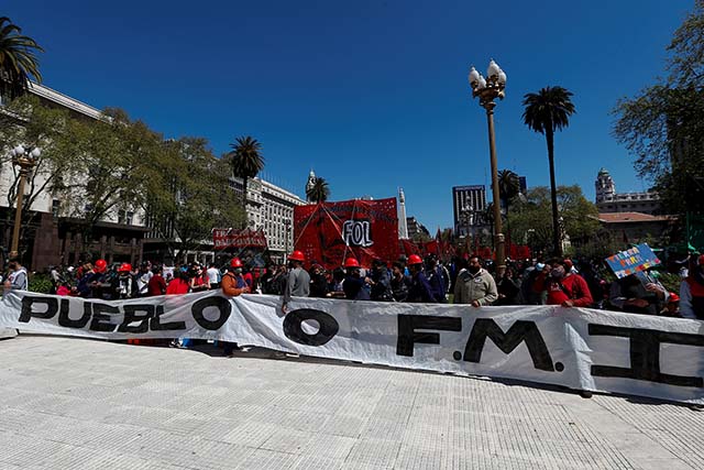 Ativistas temem acordo da Argentina com o FMI