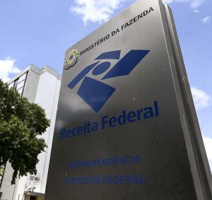 Placa da Receita Federal