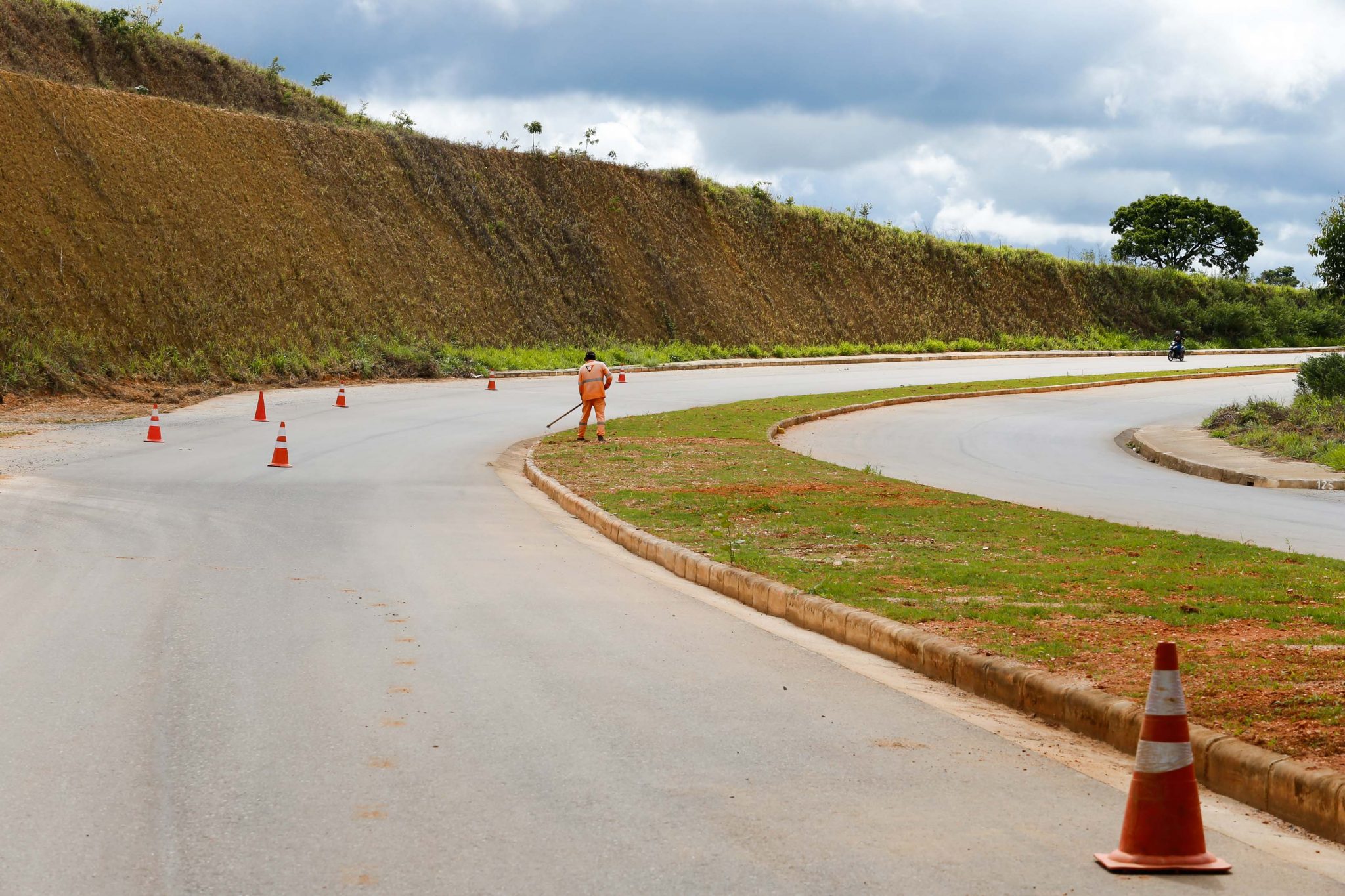 Obra em rodovia de Minas Gerais